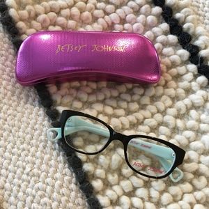 Betsey Johnson Abbey Road Espresso Eyeglass Frames